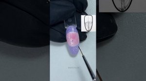 Ночной пейзаж! Быстрый и лёгкий дизайн ногтей!