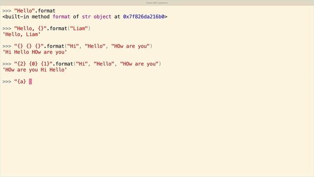 The Python String .format() Method смотреть онлайн