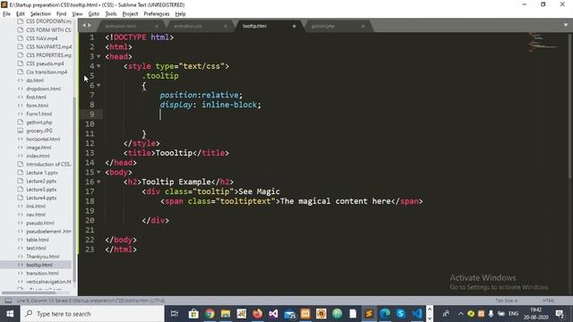 Design Tooltip using HTML & CSS