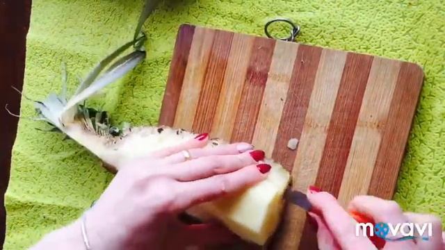 Как красиво нарезать ананас