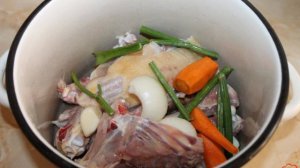 Куриный бульон в заморозку