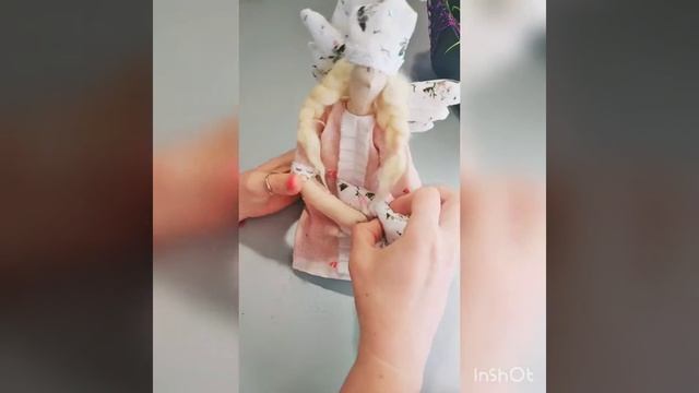 Сонный Ангел в стиле Тильда. смотреть онлайн