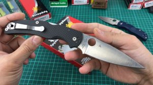 Нож "Native Chief" Crucible CPM-S90V Carbon Fiber 244CF90VP Sprint Run от Spyderco