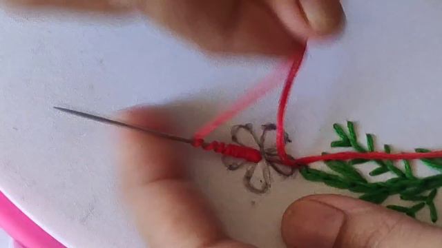 Hand Embroidery Flower design trick with Bobbin make. Easy Hand Embroidery Flower design:kurti/dres