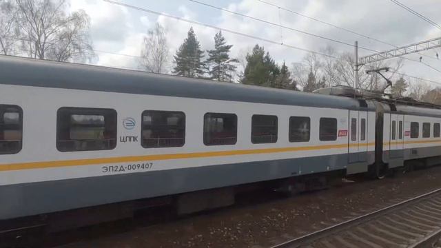 Электропоезд ЭП2Д-0094 ЦППК платформа Полушкино смотреть онлайн