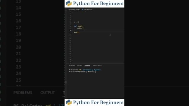 What Is A Global Variable | Python For Beginners