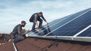 Монтаж солнечной электростанции 10 кВт. Краснодар.