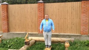 Установка забора из профнастила под дерево в д.Чернозёмово Пушкинского района - отзыв клиента