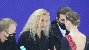 Реакция Тутберидзе на ПП Майи Хромых, Гран-при в Сочи 2021