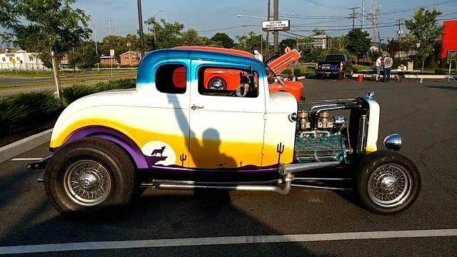 1932 DESERT SCENE PAINT JOB FORD MODEL B 5 WINDOW COUPE смотреть онлайн