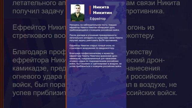 Никита Никитин Наградной лист Z