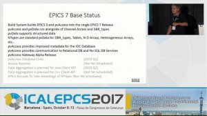 MOBPL01: EPICS 7 Provides Major Enhancements to the EPICS Toolkit - L.R. Dalesio (Osprey DCS LLC)