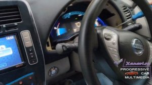Nissan Leaf (2010-2017) -  демонтаж или снятие панели приборов для русификации меню.