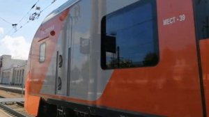 Поезд "Ласточка" в Беларуси, май 2021г.