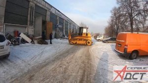 Первый выезд бульдозера ТМ10 ДСТ УРАЛ.  Обкатка бульдозера