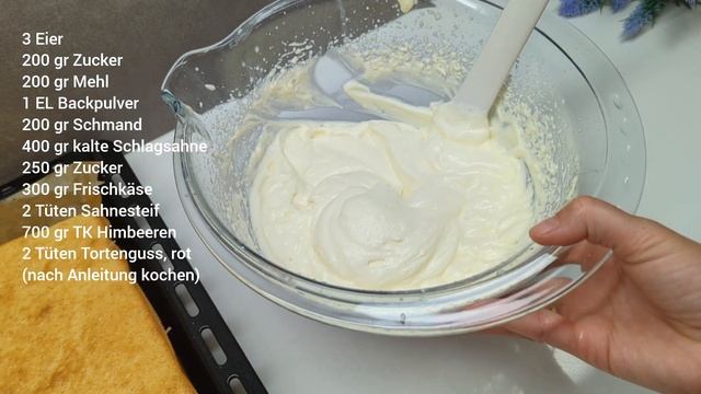 Alle Gäste wollten das Rezept! Himbeertorte mit zarter Creme und weichem Boden! Blechkuchen Torte смотреть онлайн