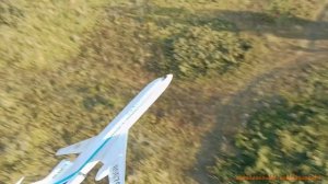 Радиоуправляемая модель ТУ-154. Реалистичный полёт.