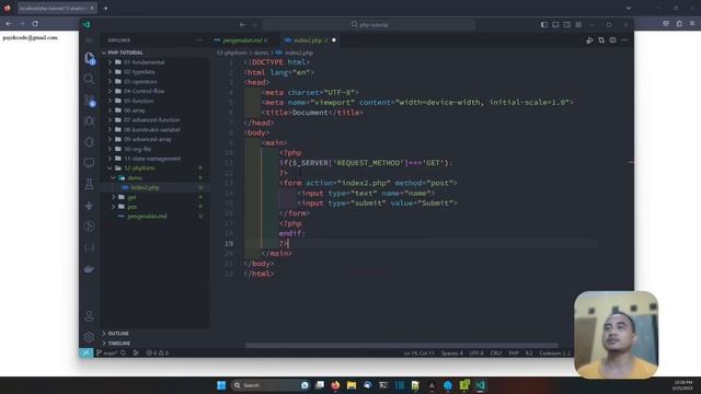 PHP TUTORIAL #63 FORM HANDLING