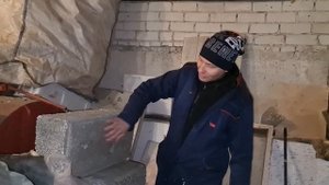 Перерабатываю пенопласт в блоки