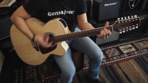 Jumbo Natural Blonde Takamine G Series GJ72CE-12-Nat 12 String Acoustic-Electric Guitar TEST