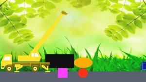 Развивающие мультфильмы - Геометрия для детей - Мультик про машинки.