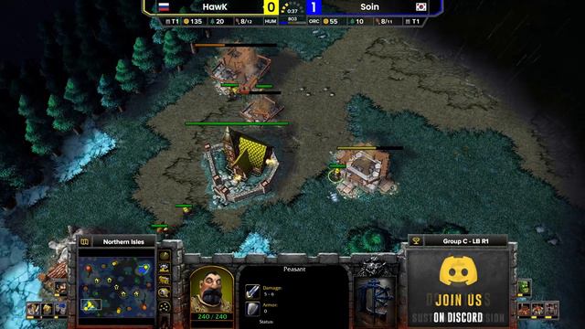 WC3 - TeD Cup 12 - LB Semifinal: [HU] HawK vs Soin [ORC] (Ro 16 - Group C) смотреть онлайн