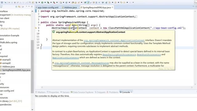 Spring Core Annotation Tutorial : @Required Annotation | BeanInitializationException Error Solutio смотреть онлайн