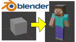 Blender - урок для начинающих. Делаем Стива из Minecraft.