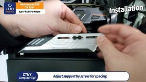 EZDIY-FAB 309-1 RGB GPU Holder Addressable 5V 3-Pin Installation Video