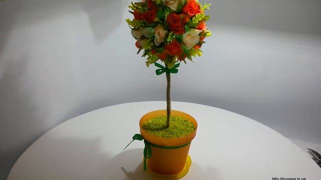 Топиарий из желтых цветочков смотреть онлайн