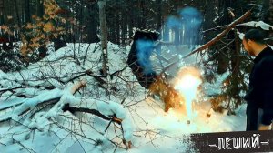 ЗЕМЛЯНКА В ГЛУХОМ ЛЕСУ | КТО ТО СЛЕДИТ, СТАВЛЮ Ловушку! Новый год.