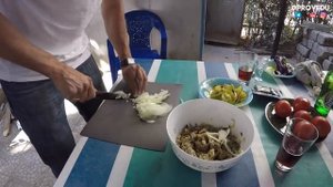 Баранина с картошкой и баклажаны по рецепту дяди Жоржа. Ташкент 2018. Равшан Ходжиев