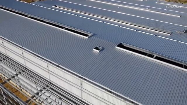 Строительство завода Алютех demo2 (Аэросъемка FLYCAM.BY) смотреть онлайн