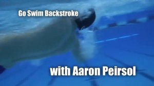 Техника плавания на спине, гребок  Aaron Peirsol