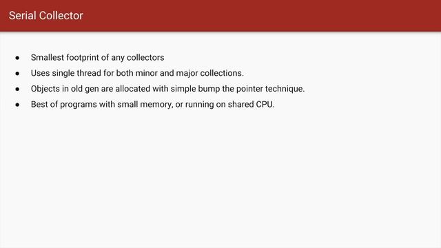 Choose the best Garbage Collector in Java
