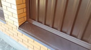 Забор профлист в рамке