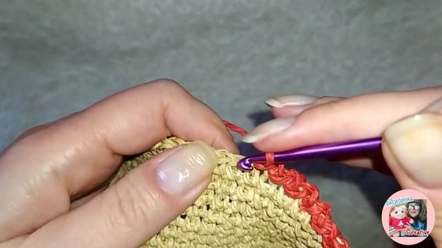 Обвязка края зубчиками крючком/ простая, красивая обвязка зубчиками края изделия