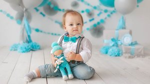 Поздравления с днем рождения 1 годик девочке, мальчику из фотографий и музыки