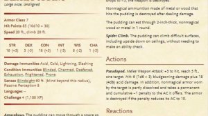 Black pudding—when your ooze is OUT OF CONTROL! Don't eat the treasure! (D&D Compendium of Monsters