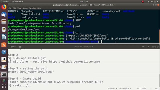 Installation of SUMO 1.2.0 in Ubuntu смотреть онлайн