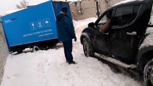 Способности Mitsubishi L 200( митсубиси л 200).Вытаскиваем груженую  газель