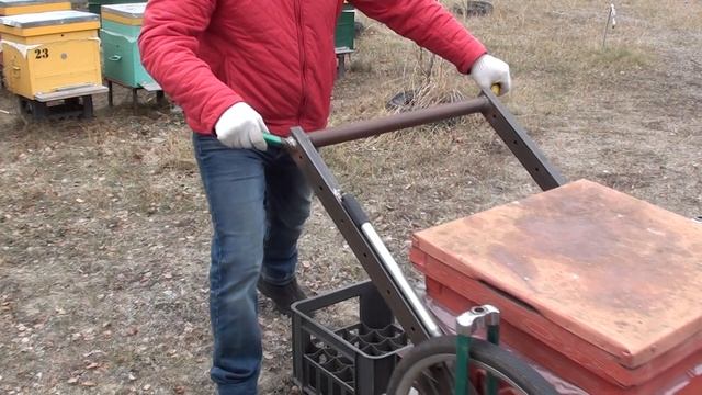 Пасечная тележка своими руками. Тачка для улья. Пчеловодство. Пчелы