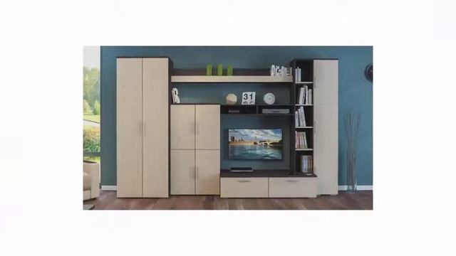 Стенка МАЛЬТА функциональная цвет венге дуб от производителя корпусной мебели в России Много Мебели смотреть онлайн