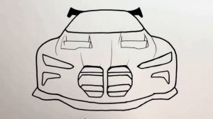 How to Draw A Bmw M4 Car - Bmw M4 Araba Çizimi Nasıl Yapılır - Kolay Araba Çizimleri 2022