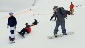 Спортивный сноуборд лагерь. Happy Hour Camp. Красная Поляна. 2021.