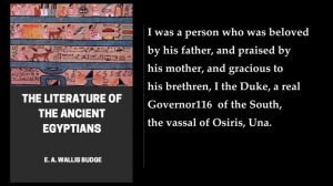 The Literature of the Ancient Egyptians ⭐ By E. A. Wallis Budge. FULL Audiobook