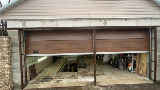 Установка секционных ворот «Дамаст» с приводом D-1000 смотреть онлайн