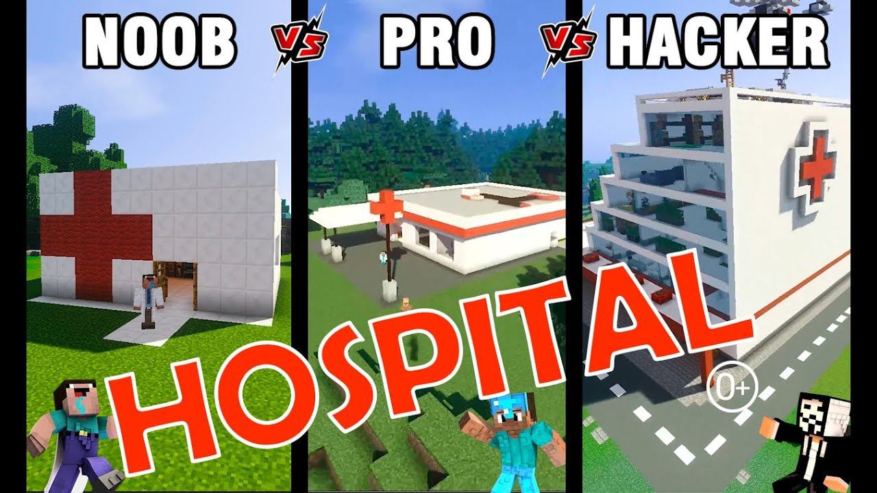 Minecraft NOOB vs PRO vs HACKER: HOSPITAL in Minecraft / Funny Animation 0+ смотреть онлайн