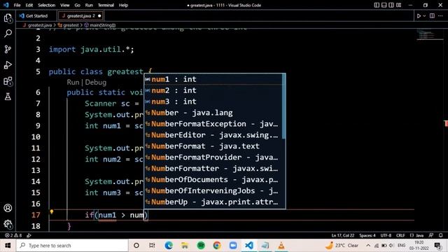 Java if - else | write a program to print the greatest number | #9 смотреть онлайн