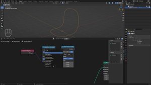 Offset Curve Path with Geometry Nodes [Blender 3.4] ✒️